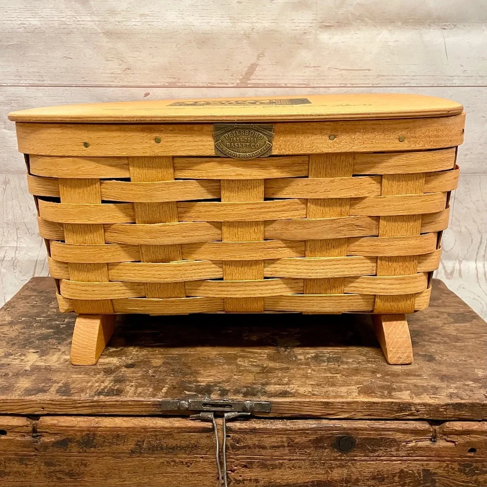 Ivory Soap Commemorative Footed Basket by Peterboro Basket Co.